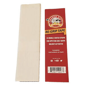 Range Rat Golf Club Re-Grip Tape Double Sided Coated 12 Adhesive Strips 2.25 x9"